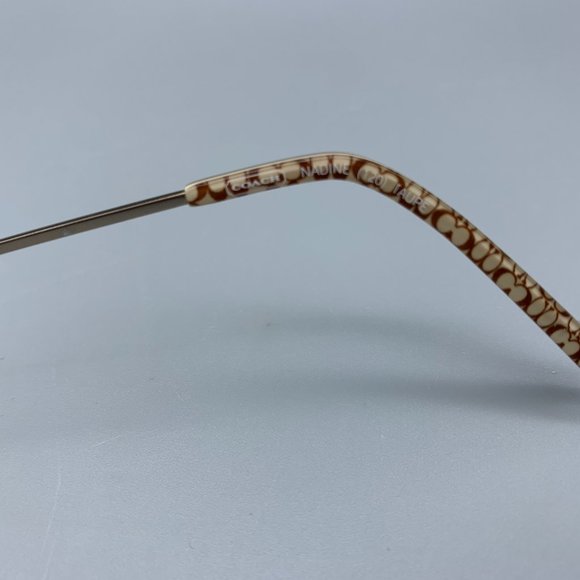 Coach Nadine Taupe Metal Oval Eyeglasses 50-17-135 - Picture 8 of 11